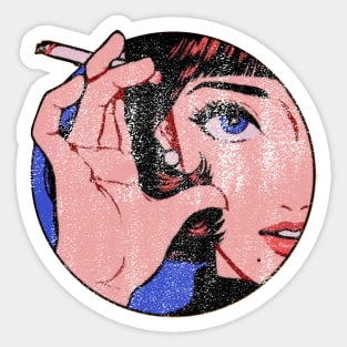 retro woman style Sticker